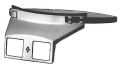 Binocular head magnifier of metal